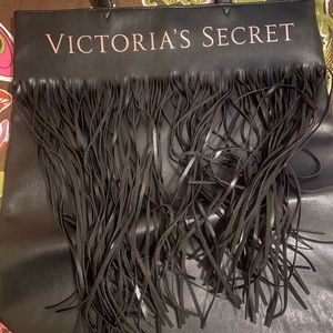 Victoria Secret black leather bag. Never used.